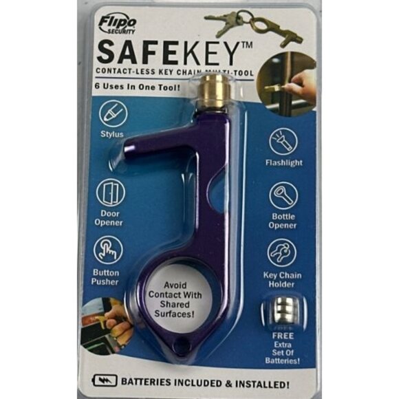 Buy 1, Get 2 Free LED Key Chain Multi-Tool – Stylus, Flashlight, Extra Batteries - Picture 6 of 9